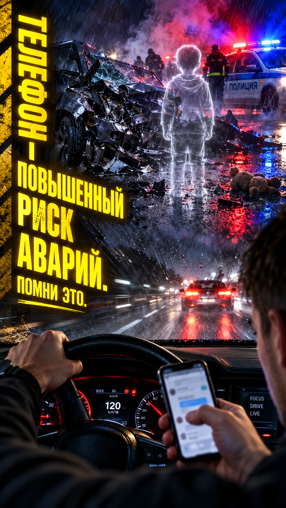 Разговор по телефону за рулем может стоить жизни